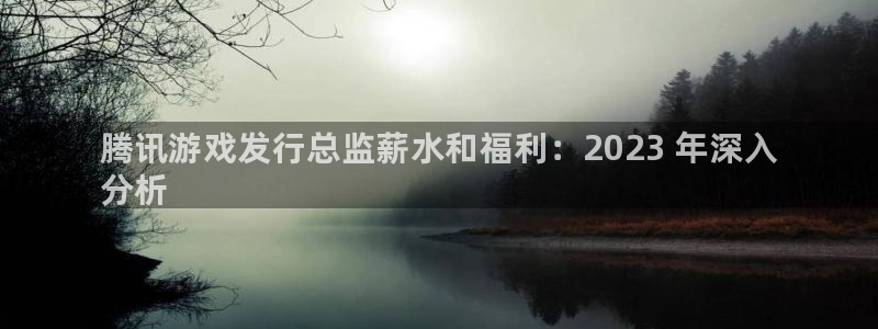新城平台登录入口官网网址是多少：腾讯游戏发行总监薪水和福利：2023 年深入
分析